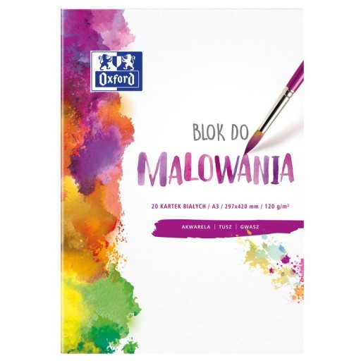 BLOK A3, 20 listov, BIELY OXFORD