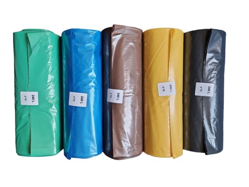 HRUBÉ SILNÉ Čierne vrecia na odpad 240 l super hrubé 1,1 kg - 10 KUSOV