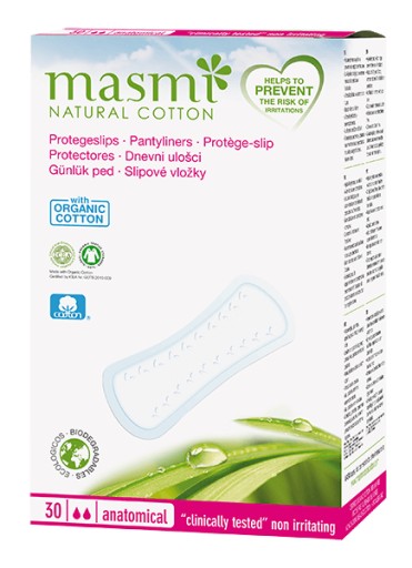 Vložky do nohavičiek, anatomicky tvarované hygienické vložky z organickej bavlny