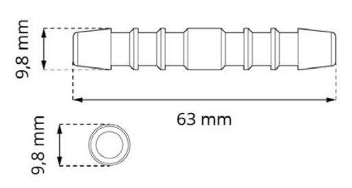 KOLÍKOVÝ KONEKTOR MONTÁŽNE KOLÍKY PRE GUMOVÉ DOSKY SBR MAT GUMOVÉ PODKLADY HADICE 9,8mm