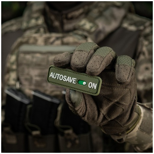 Nášivka Autosave PVC Olive M-Tac emblém