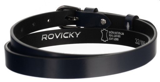 Rovicky klasický dámsky kožený opasok, úzky opasok na nohavice