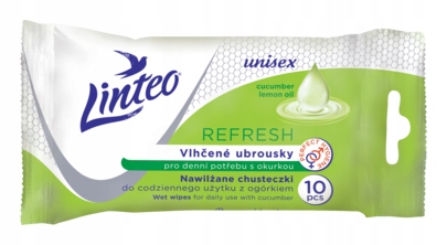 VLHČENÉ Utierky LINTEO REFRESH 10 KS