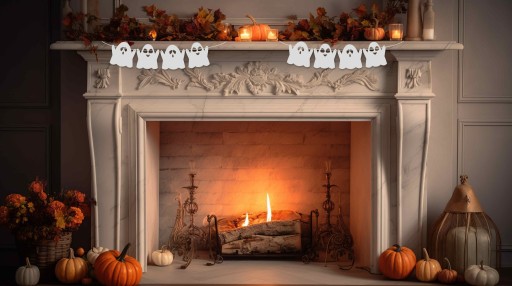 Halloweenska dekoračná súprava girlandy