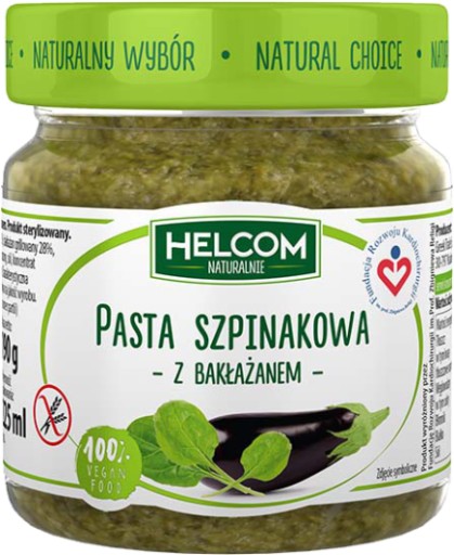 PD Špenátová pasta s baklažánom HELCOM 225ml