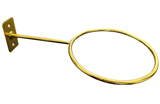 LOFT HANDLE ZLATÝ VEŠIAK NA GUĽU NA STENU Gold Glamour INDUSTRIAL Ball