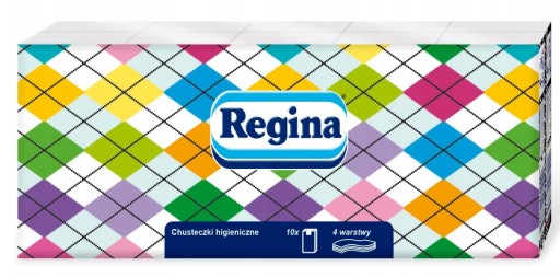 Hygienické utierky Regina 10x9 ks. PREŠÍVANÝ vzor