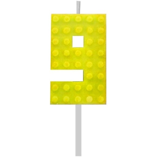 Narodeninové sviečkové lego bloky s číslami 123456789