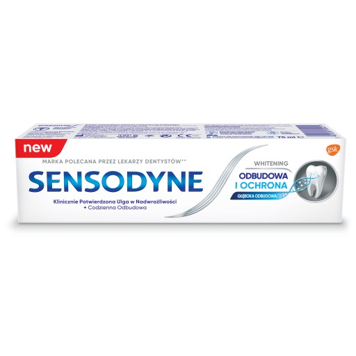 SENSODYNE bieliaca zubná pasta pre rekonštrukciu a ochranu precitlivenosť 75ml