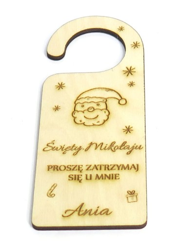 PRÁZDNINOVÝ DEKOR PRÍvesok PRE MIKULÁŠKA NA KĽÚČKU DVERÍ MC53