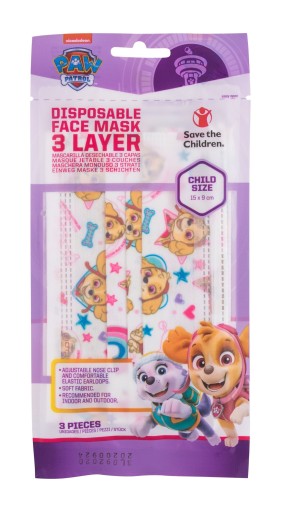 Nickelodeon Ochranné masky Paw Patrol Skye 3 ks