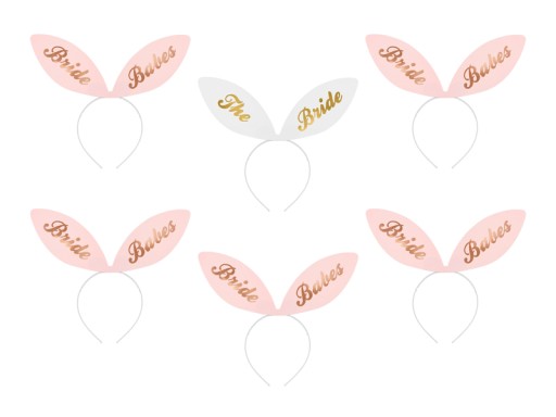 BRIDE SQUAD BANDS 6 KS TÍM BRIDE'S EARS