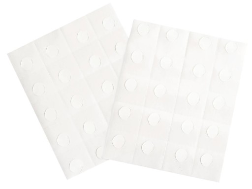 Lepiace bodky na pripevnenie knôtu na tanierik Obojstranné lepiace bodky, 20 ks.