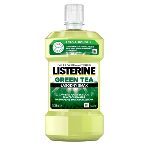 LISTERINE GREEN TEA ZERO ALCOHOL Ústna voda 500ml