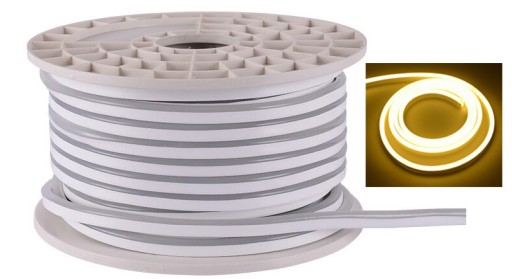 NEON flex LED pás IP68 230V 8x16mm 8W teplý 1m