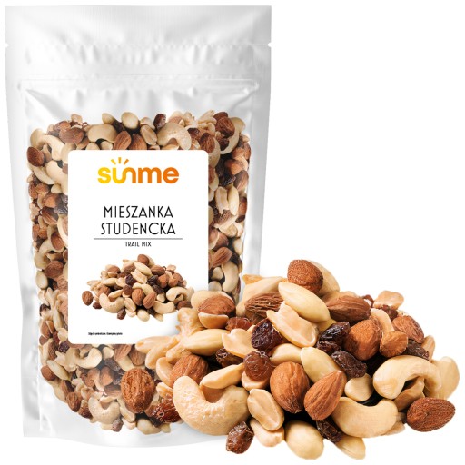 STUDENT MIX 500g Kešu, arašidy, mandle, hrozienka