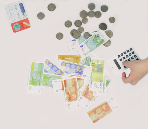 Hračka Peniaze Euro mince 56 kusov