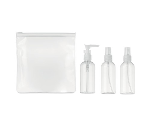 Fľaša s rozprašovačom a pumpičkou, 3 ks, 80 ml
