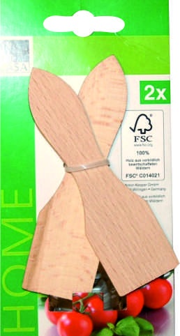 Drevené panvice Raclette, 2 ks