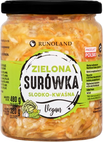 ZELENÝ sladkokyslý šalát Prídavok k večeri, hamburgeru alebo párku v rožku