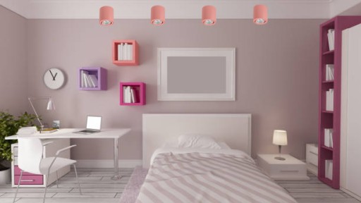 Prisadené bodové stropné LED svietidlo Halogen Tube GU10, ružové