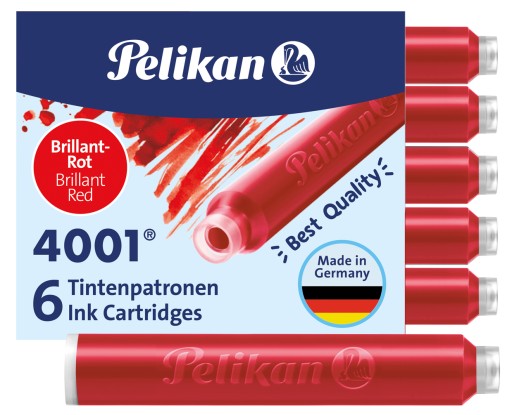 PELIKAN PIEROVÉ NÁPLNE KRÁTKE TP/6 6ks ČER