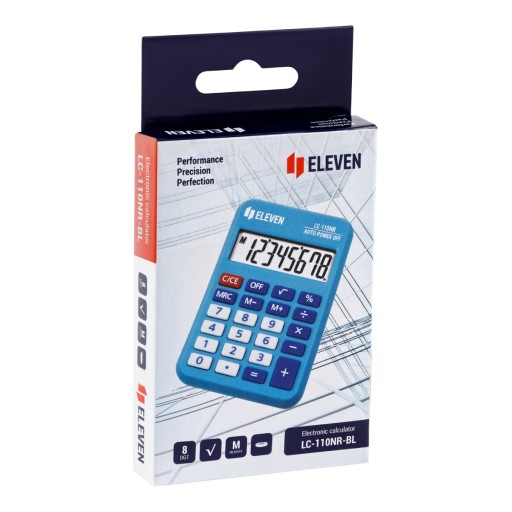 ELEVEN VRECKOVÁ KALKULAČKA LC110NR-BL MODRÁ
