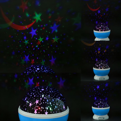 ROTAČNÁ NOČNÁ LAMPA STARS SKY PROJECTOR 2v1