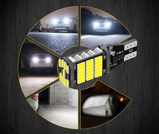 LED W16W T15 REVERZNÁ KANBUSOVÁ ŽIAROVKA 45 LED SMD