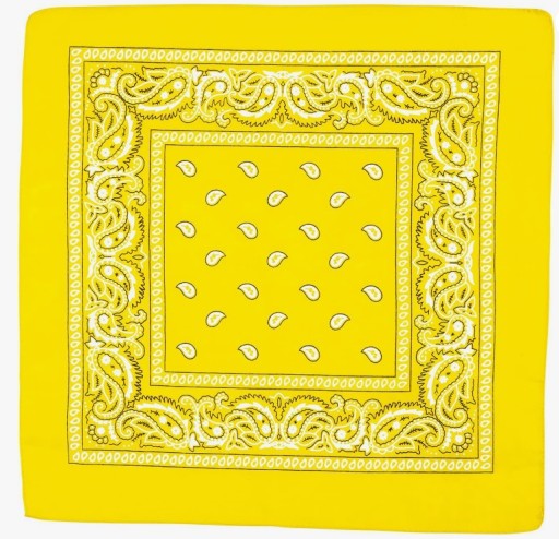 bandana BANDAM šatka školská tmavožltá