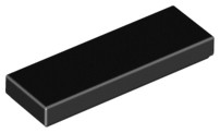 LEGO TILE 63864 TILE 1x3 čierna NOVINKA (6g) 9 ks