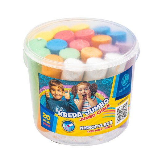 Jumbo krieda ASTRAFUN Bucket 20 ks