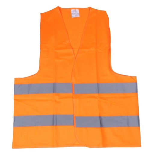 VÝSTRAŽNÁ VESTA ORANŽOVÁ SV-02 S CERTIFIKÁTOM