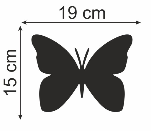 Akrylové dekoračné ZRKADLO s plexi motýlikom 19x15