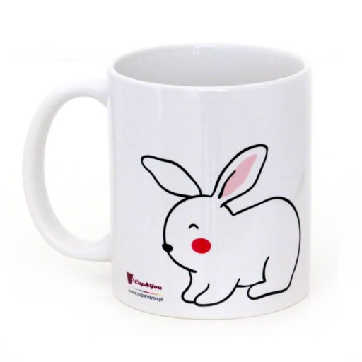 Hrnček Funny Bunny s potlačou, 300ml, darček pre veľkonočného zajačika