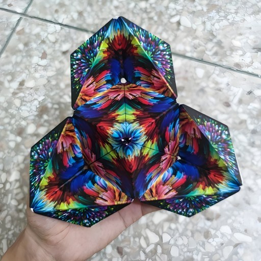 Fidget Cube Magic Cube Antistresová magnetická kocka MODRÁ