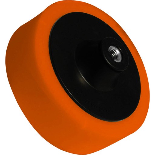 LEŠTIACA HUBKA + KOTOUČ 125 mm M14 ORANŽOVÁ STRED