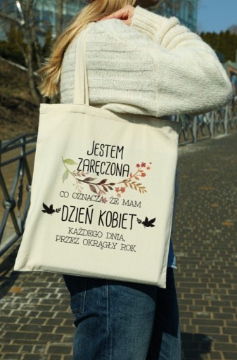 Ekologická bavlnená taška, krásny darček k narodeninám pre dievčatá ku dňu žien