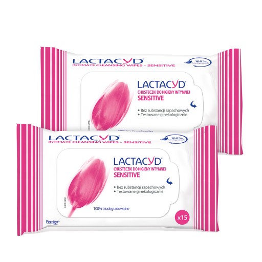 LACTACYD SENSITIVE obrúsky na intímnu hygienu x2