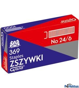 24/6 sponky GRAND do kancelárskej zošívačky na papier, 1000 ks, pozink.