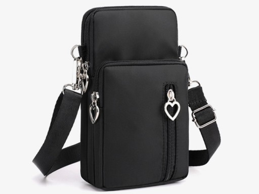 BLACK MINI kabelka Phone Clutch Wallet