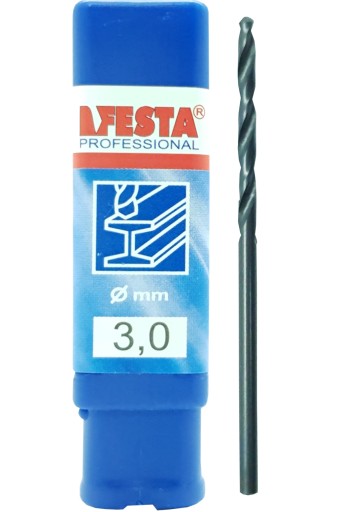 HSS VŔTAČKA DO KOVU VŔTAČKA 3,0 mm DIN 338 FESTA 1 ks.
