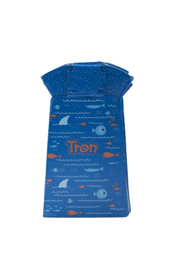 Tron - ekologický, skladací jednorazový nočník pre deti, RYBY