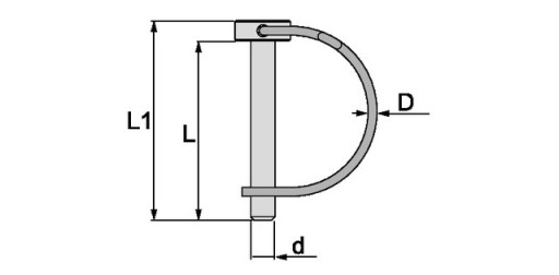 Rúrková závlačka, priemer 10mm, dĺžka 38mm ANR209