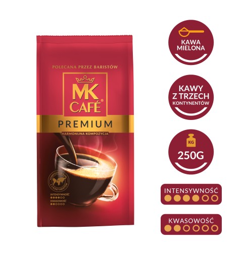 MK Cafe Premium mletá káva 225g