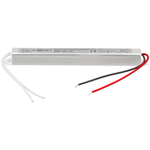 12V LED 24W 2A Nábytkový napájací zdroj Slim PRE LED PÁS