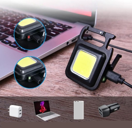 VÝKONNÁ MINI LED VRECKOVÁ LAMPA + MAGNETOVÁ KĽÚČENKA