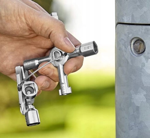 UNIVERZÁLNY kľúč pre elektrické skrine 10 V 1, technické SKRINÍKY
