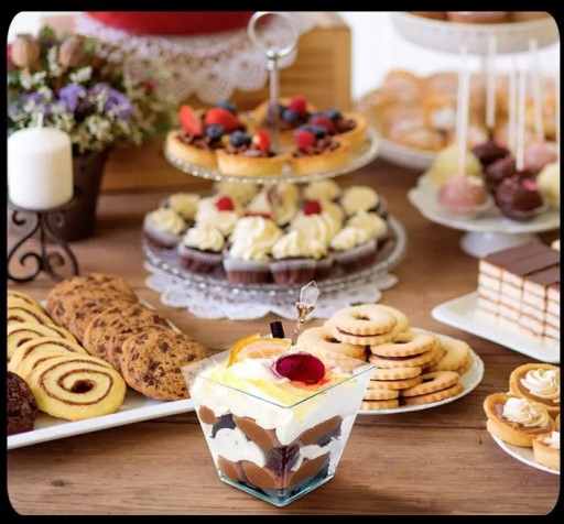 Dezertné poháre Nádoba na predjedlá FINGERFOOD snacks 50ml 50ks
