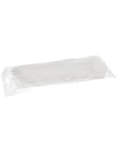 Sťahovacie pásky 4,6x250mm Biele 100 ks